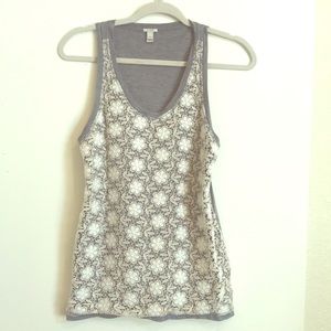 J Crew Tank- Super Cute! Lace Overlay